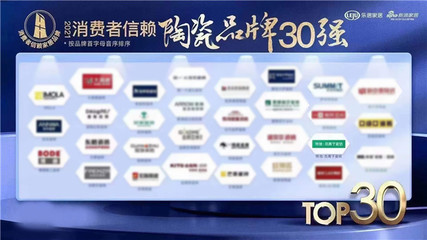 特地·负离子瓷砖荣膺「2021消费者信赖陶瓷品牌30强」